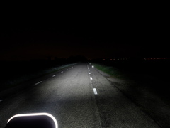 Philips LED bike light, road2, lamp on high