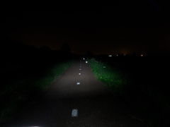 Philips LED bike light, road3, lamp on low