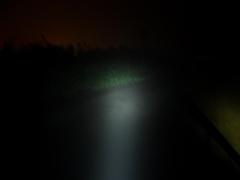 mist, lamp 10 cm from camera