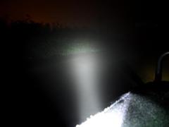 mist, lamp 3 cm from camera